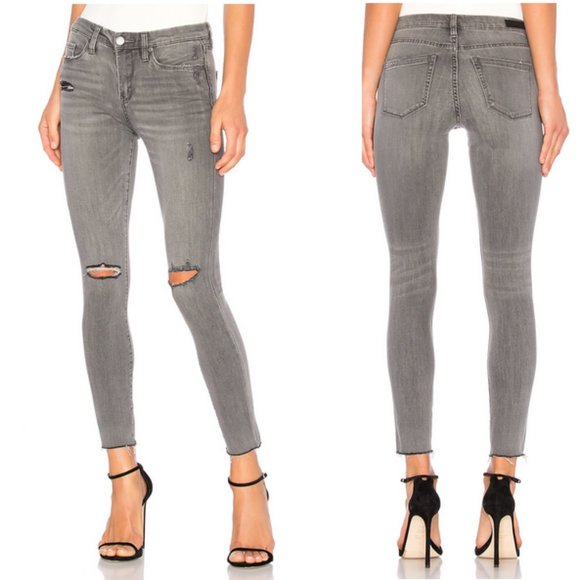 Blanknyc Grey Skinny Jeans Crop Tequila 